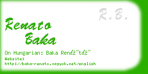 renato baka business card